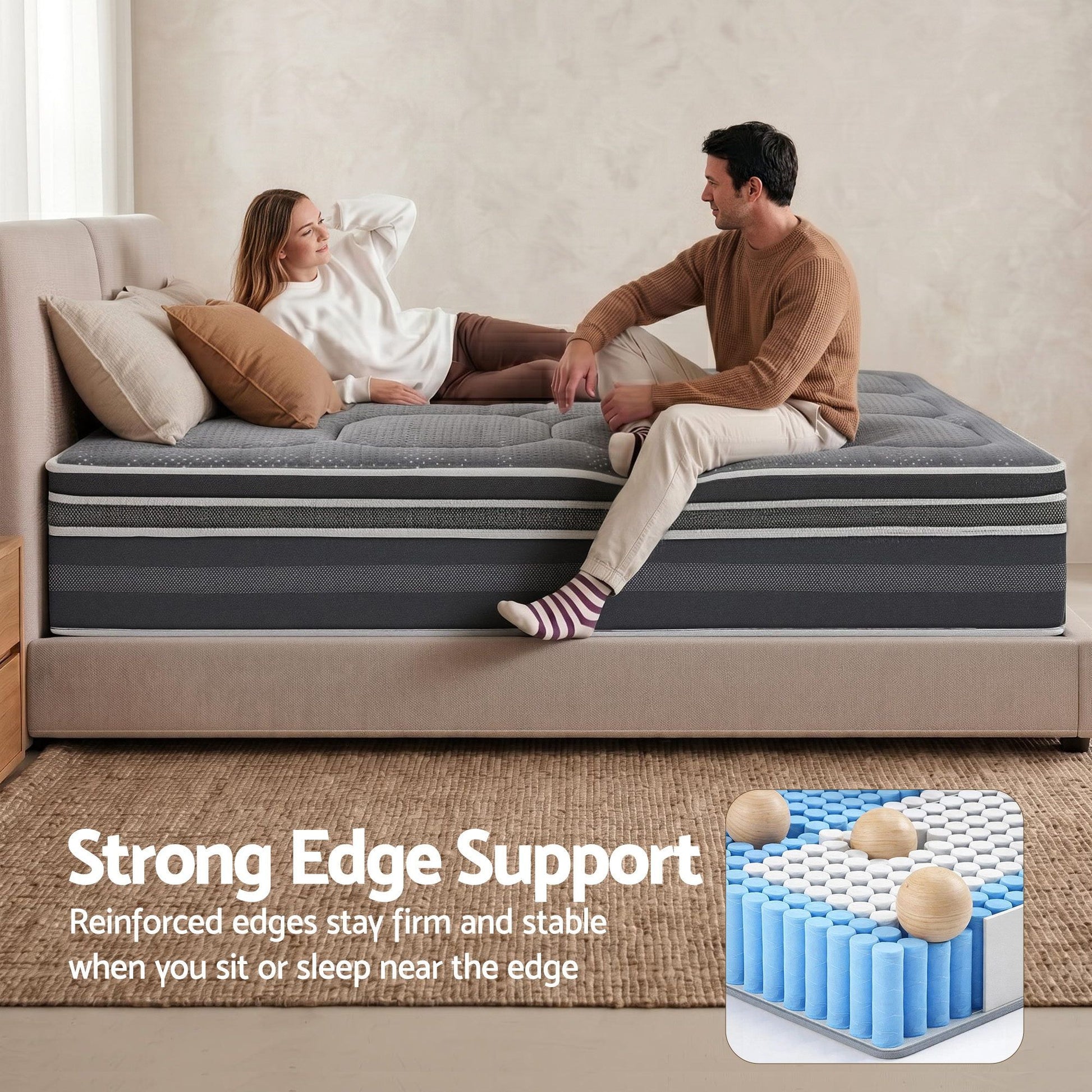 Mattress with cover king bedding bed