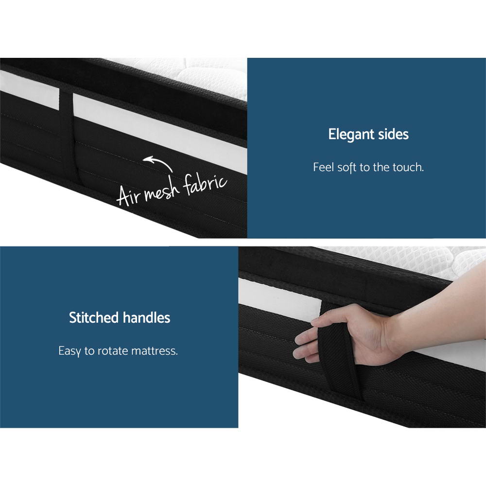 Mattress 28cm Super Firm King Single - Bedding
