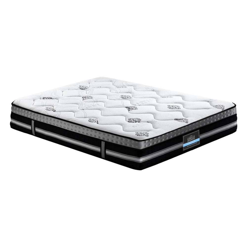 Foam 35cm pocket spring mattress with rolled edge and quilted finish