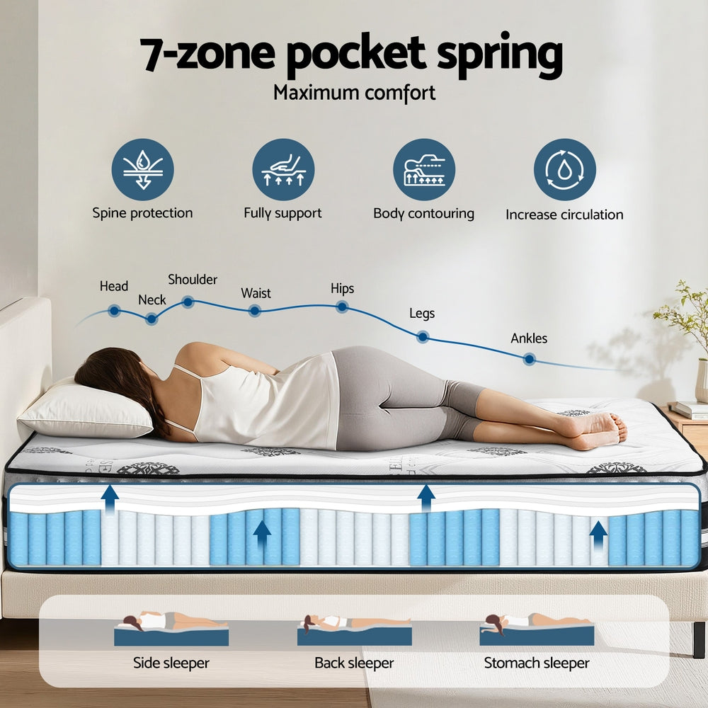 Queen cool gel pocket spring mattress