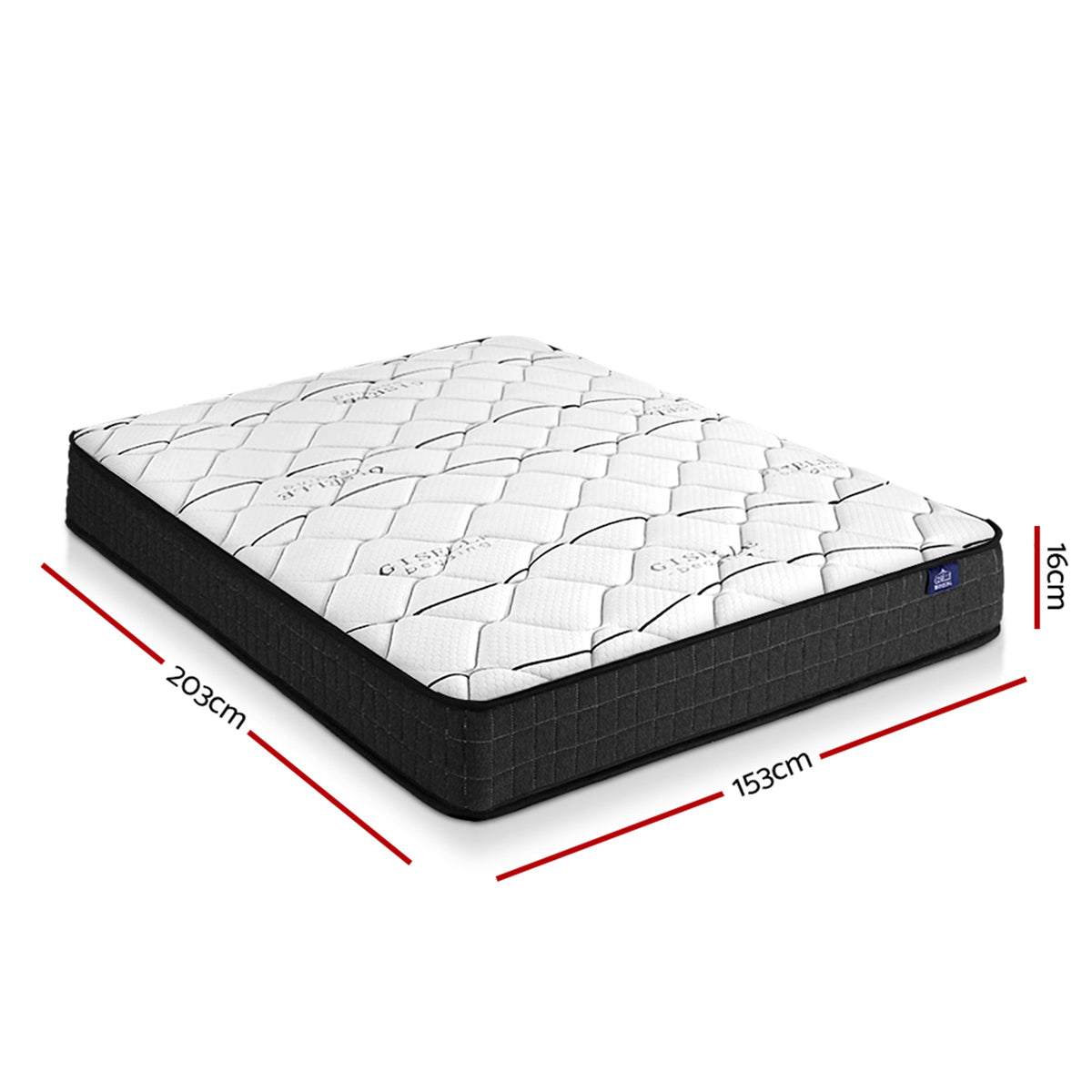 Bedding Glay Bonnell Spring Mattress 16cm Thick - Queen
