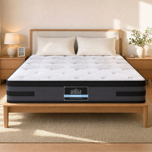 Euro Top Pocket Spring Medium Firm Foam Mattress 36CM Double 7-Zone