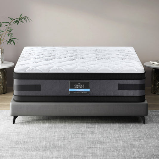 Euro Top Pocket Spring Medium Firm Foam Mattress 36CM Double 7-Zone