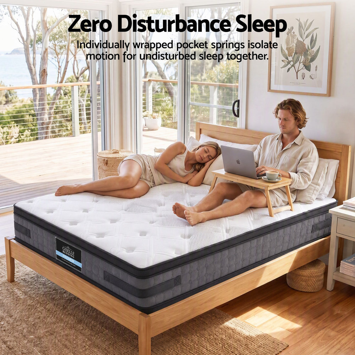 Euro Top Cool Gel Pocket Spring Mattress Bedding Luna 36cm Thick ‚Äì King