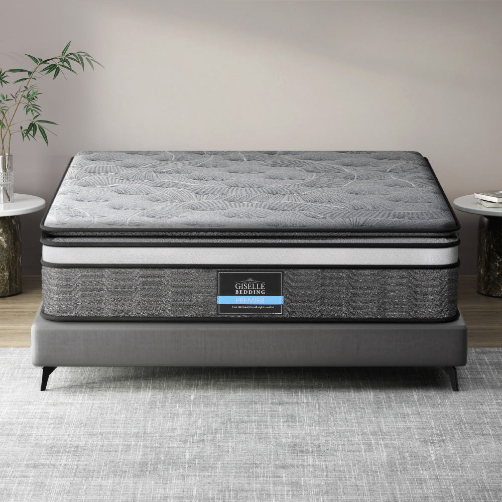 Mattress Bedding Double Layer 34cm Pocket Spring - Queen