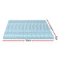 Memory Foam Mattress Topper Bedding Cool Gel 7-Zone 5cm with Bamboo Cover - Queen