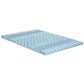 Memory Foam Mattress Topper Bedding Cool Gel 7-Zone 5cm with Bamboo Cover - Queen