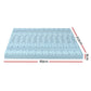 Memory Foam Mattress Topper Bedding Cool Gel 7-Zone 8cm with Bamboo Cover - King