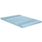 Memory Foam Mattress Topper Bedding Cool Gel 7-Zone 8cm with Bamboo Cover - King