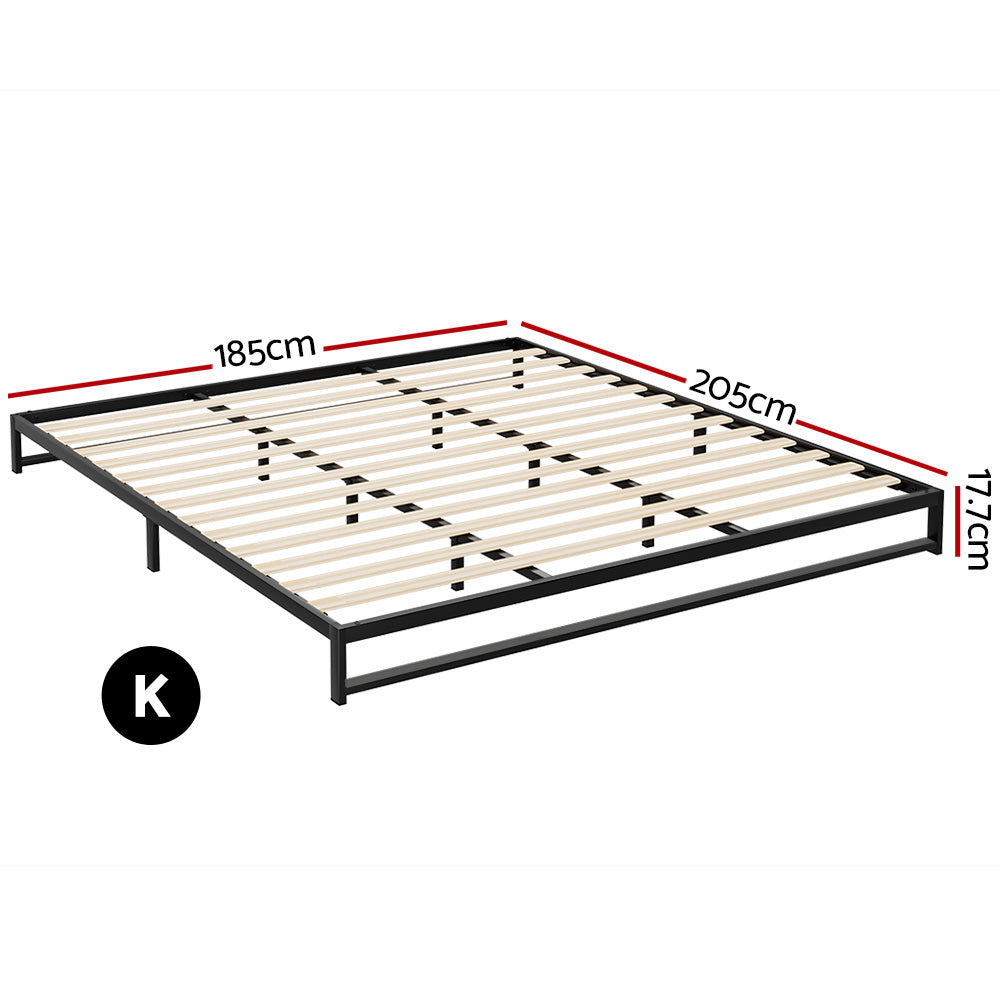 Bed Frame King Size Metal BERU