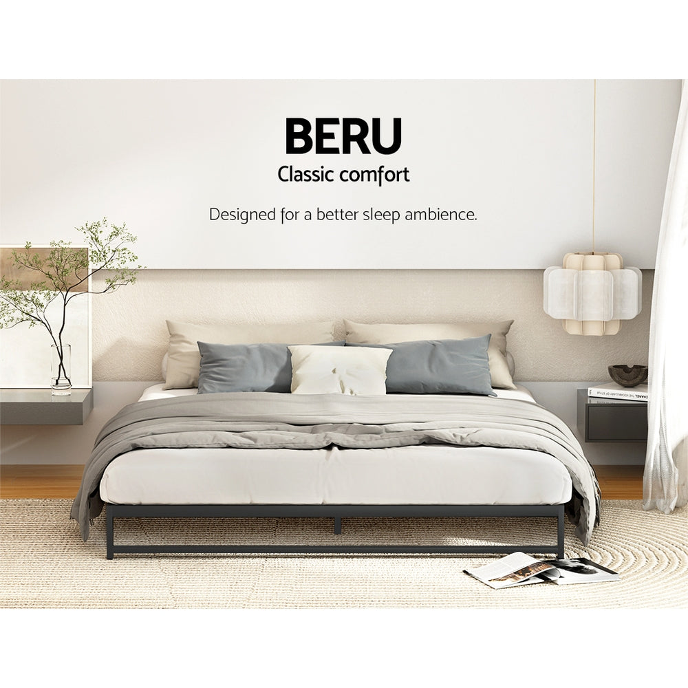 Bed Frame Queen Size Metal BERU