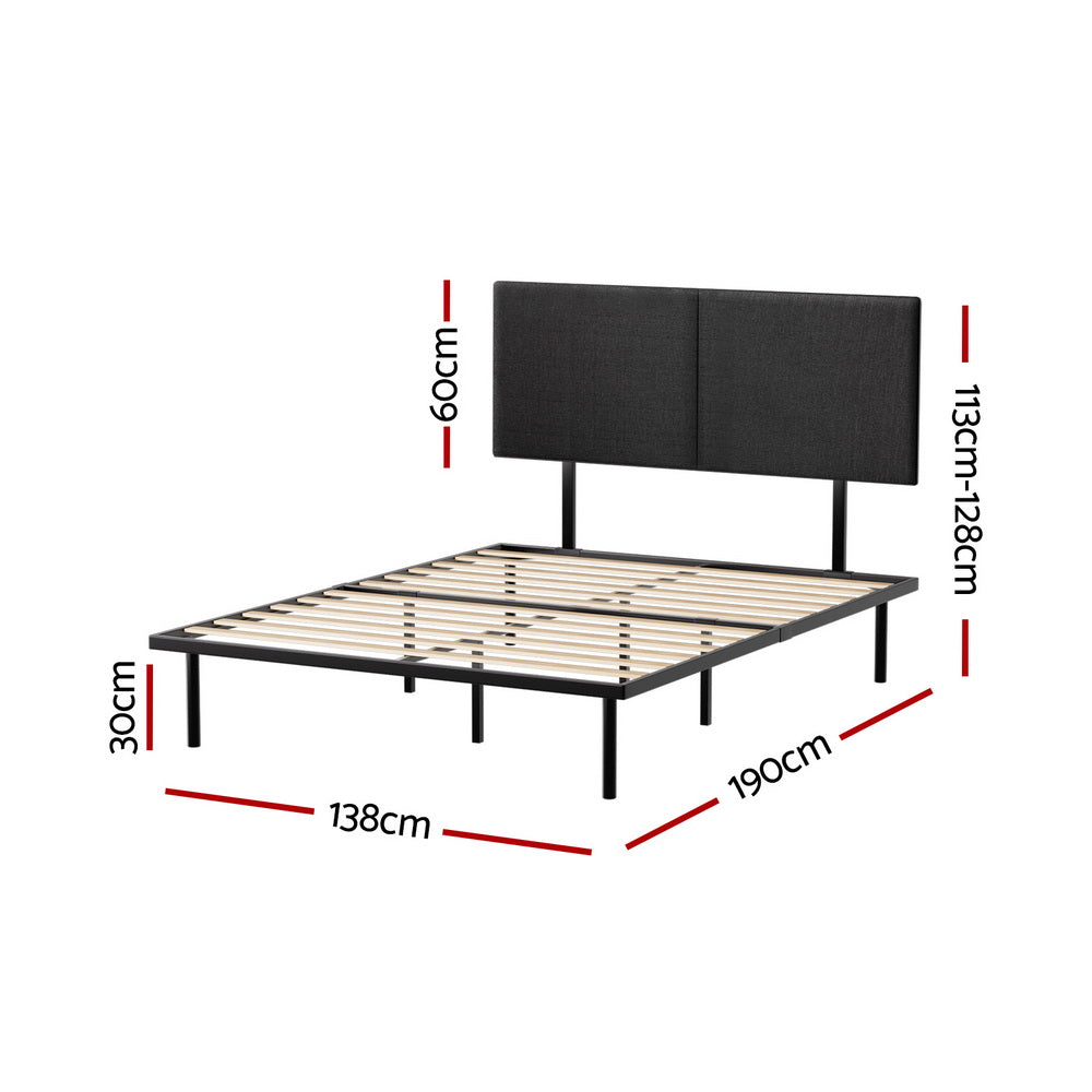 Bed Frame Double Size Metal Frame NOR