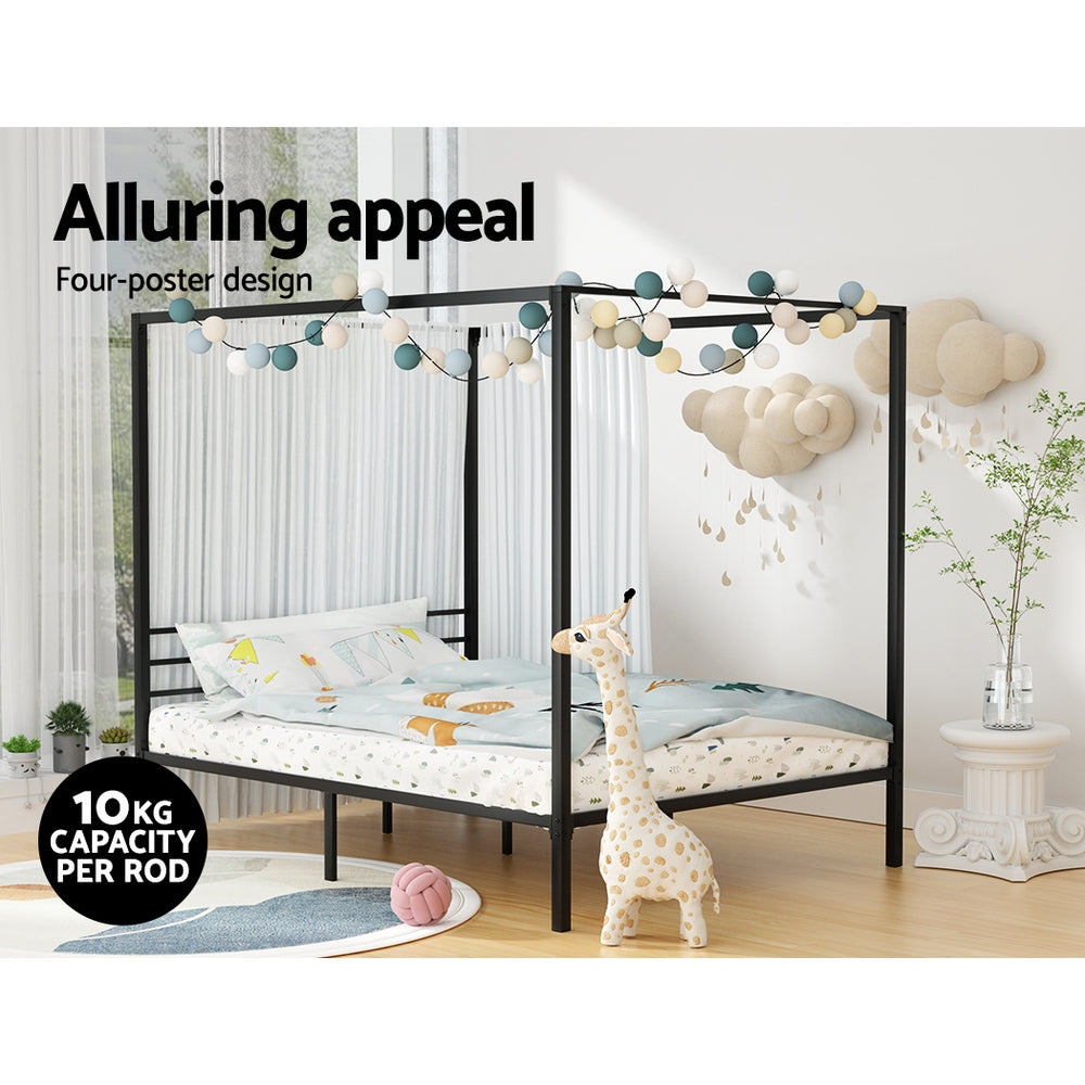 Bed Frame Double Size Metal Frame POCHY