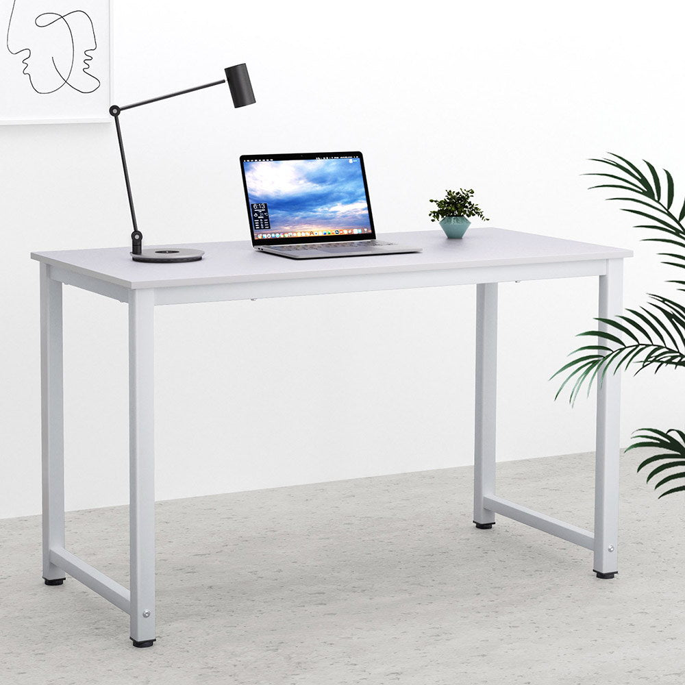 Computer Desk Home Office Study Table White 120CM