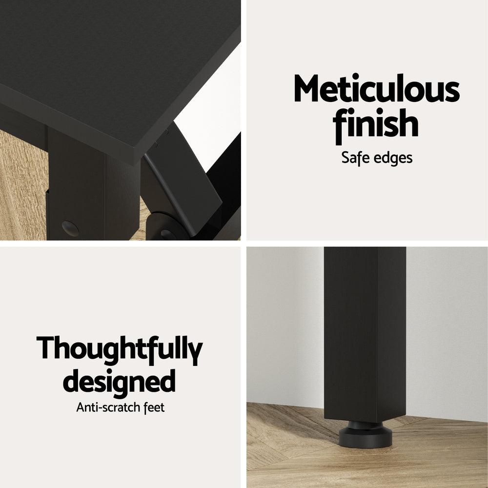 Computer Desk Foldable Black 80cm