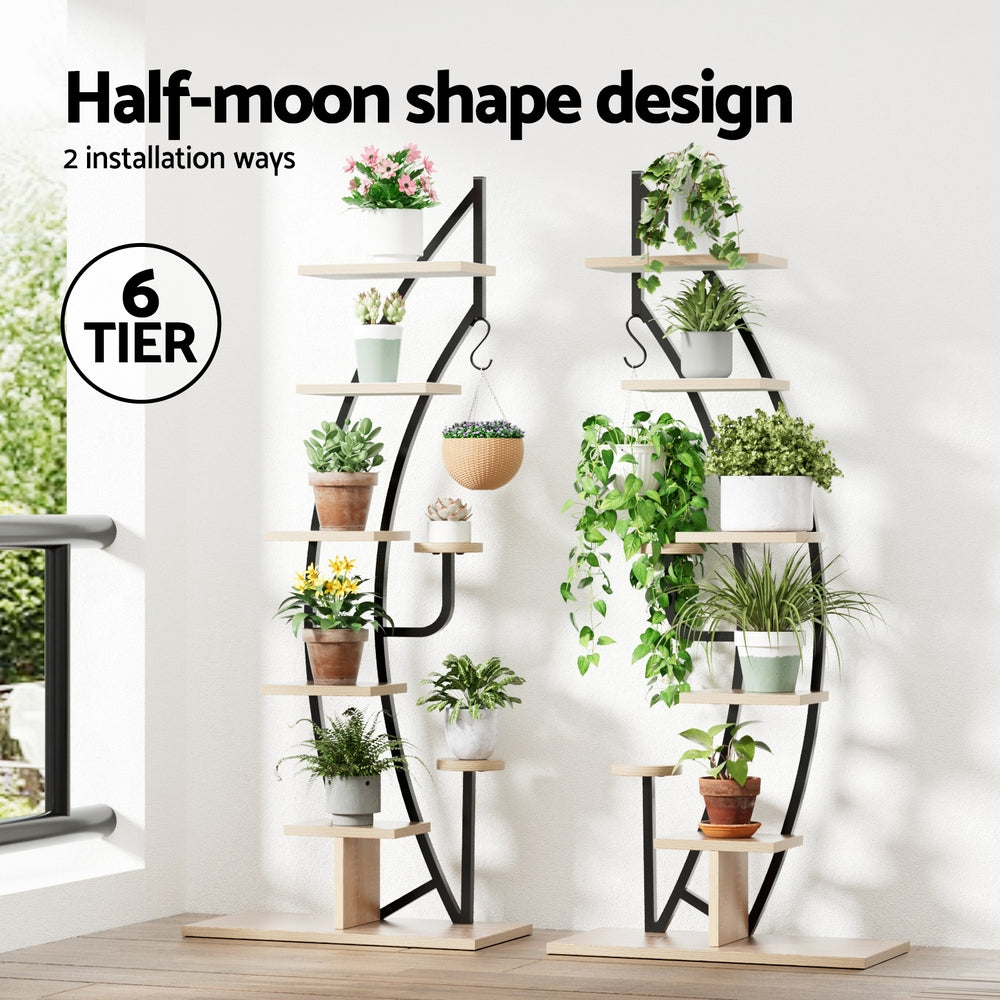 Plant Stand 6-Tier Ladder Shelf - Corner Design