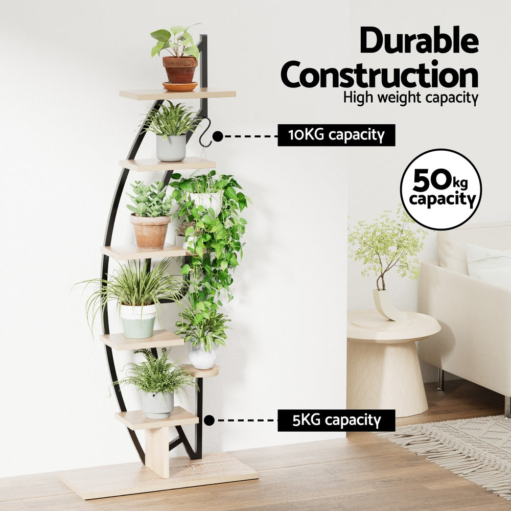 Plant Stand 6-Tier Ladder Shelf - Corner Design