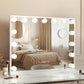 Makeup Mirror Hollywood 58x45cm 15 LED with Time Display