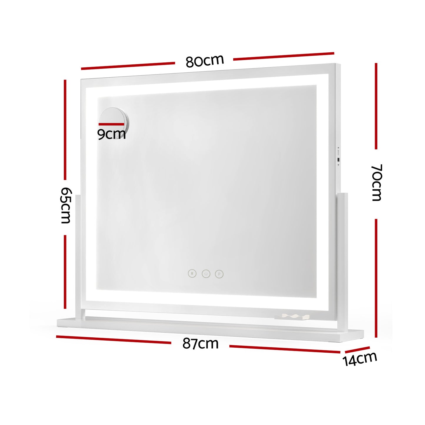 Makeup Mirror with Light LED Hollywood Vanity Dimmable Wall Mirror