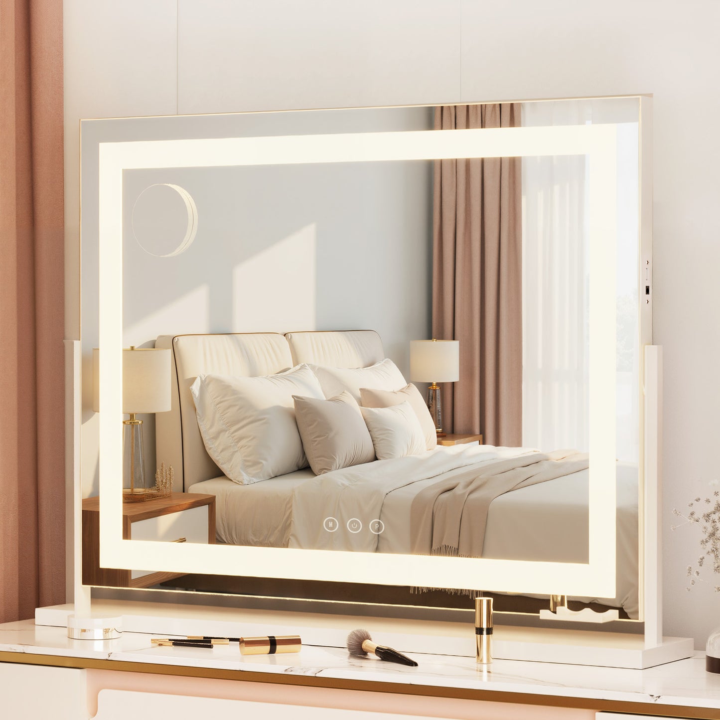Makeup Mirror with Light LED Hollywood Vanity Dimmable Wall Mirror