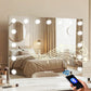 Bluetooth Makeup Mirror 80x58cm Hollywood with LED Vanity Light Wall Mounted