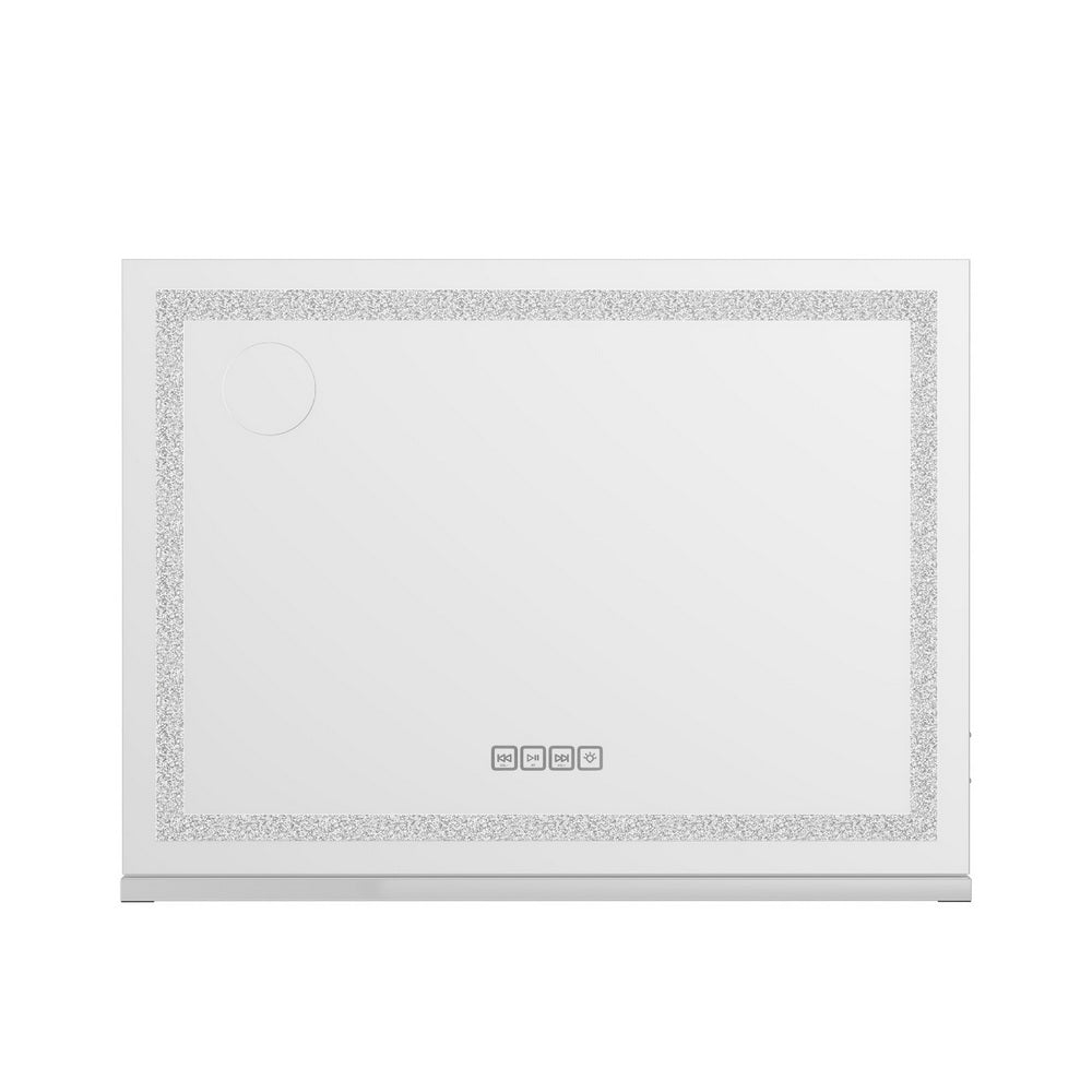 Bluetooth Makeup Mirror 80x58CM Crystal Hollywood with LED Vanity Light