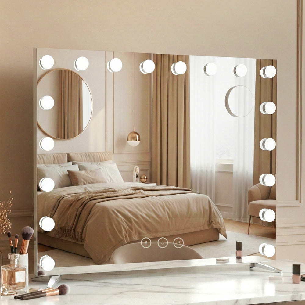 Makeup Mirror with Light LED Hollywood Mounted Wall Mirror Cosmetic