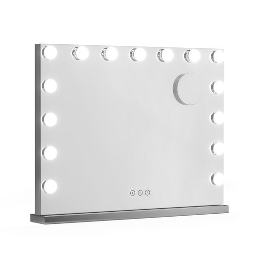 Hollywood Frameless Makeup Mirror with 15 LED Lighted Vanity Beauty 58cm x 46cm