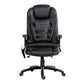 Chair 8 Point Pu Leather Black Reclining Massage