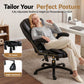 Reclining Massage Chair 8 Point Pu Leather Black