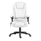 Reclining Massage Chair 8-Point PU Leather, White