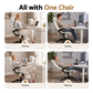 Reclining Massage Chair 8-Point PU Leather, White