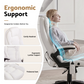 Reclining Massage Chair 8-Point PU Leather, White