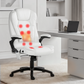 Reclining Massage Chair 8-Point PU Leather, White