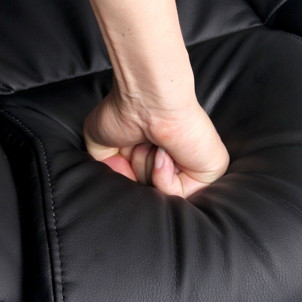 Massage Chair 8 Point PU Leather - Black