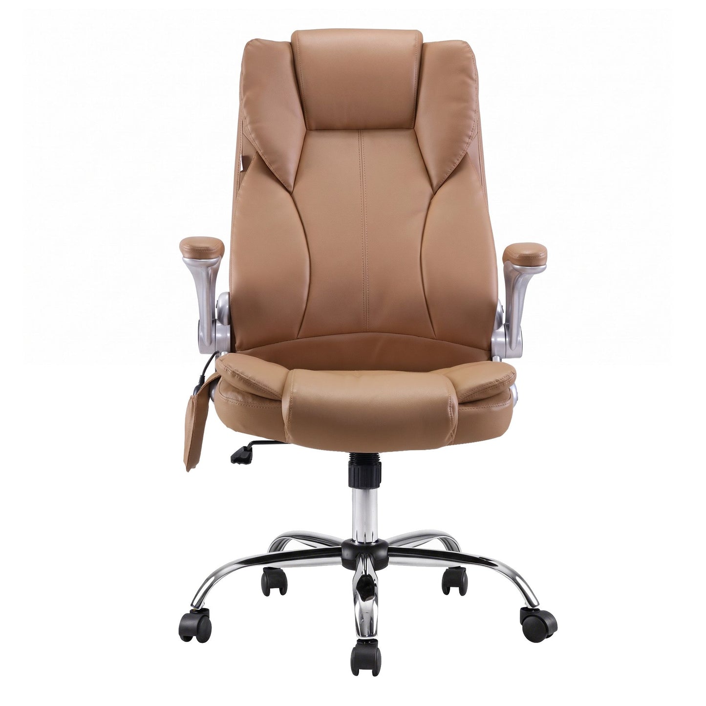 Massage Office Chair Gaming Chair Computer Desk 8 Point Vibration Espresso