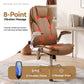 Massage Office Chair Gaming Chair Computer Desk 8 Point Vibration Espresso