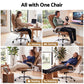 Massage Office Chair Gaming Chair Computer Desk 8 Point Vibration Espresso