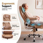 Massage Office Chair Gaming Chair Computer Desk 8 Point Vibration Espresso