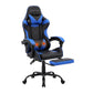 Gaming Office Chair with Footrest 2-Point Massage - Blue
