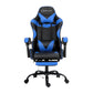 Gaming Office Chair with Footrest 2-Point Massage - Blue