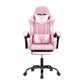 Gaming Office Chair 2 Point Massage with Footrest - Pink