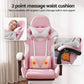 Gaming Office Chair 2 Point Massage with Footrest - Pink