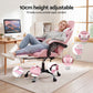 Gaming Office Chair 2 Point Massage with Footrest - Pink