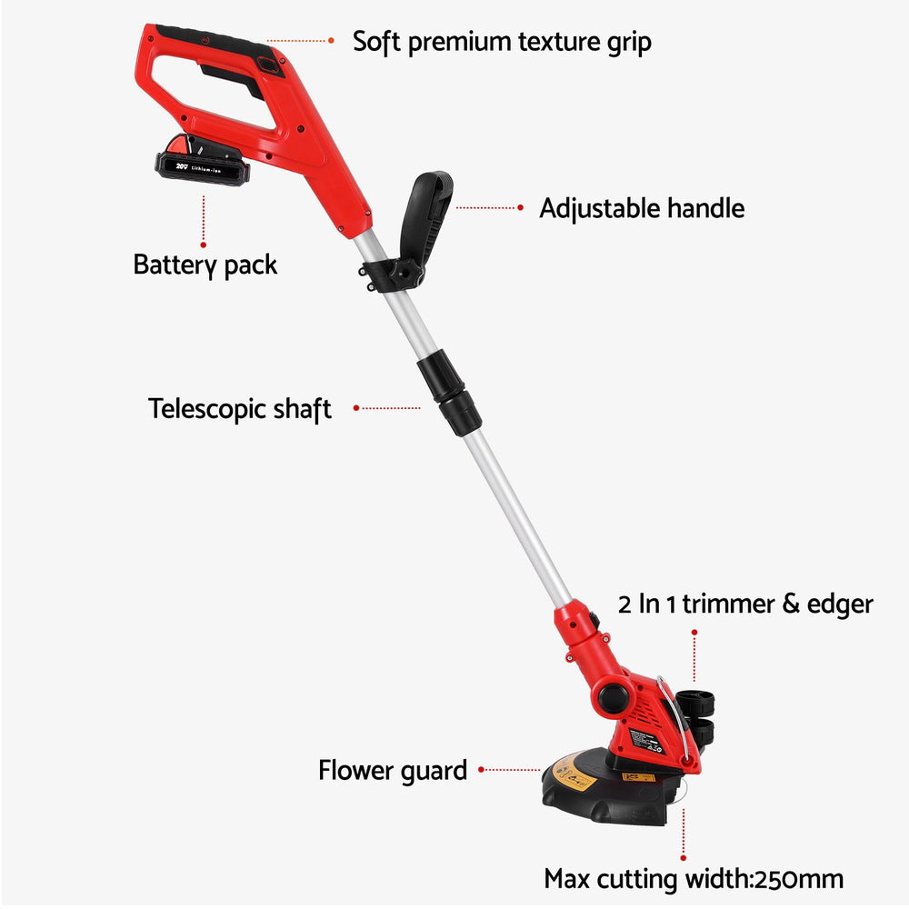 20V Cordless Line Trimmer Lawn Whipper Grass Snipper