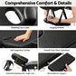 Massage Table, Aluminium 2‑Fold, 55 cm, Portable, Black