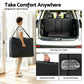 Massage Table, Aluminium 2‑Fold, 55 cm, Portable, Black