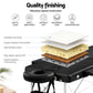Massage Table, Aluminium 2‑Fold, 55 cm, Portable, Black