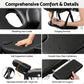 Portable Massage Table 70cm Wide Two-Fold Aluminium Treatment Beauty Therapy - Black