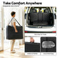Portable Massage Table 70cm Wide Two-Fold Aluminium Treatment Beauty Therapy - Black